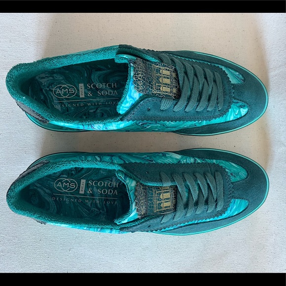 Scotch & Soda Marble Green Sneakers - Picture 3 of 10